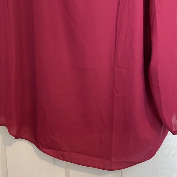 Fortune + Ivy Stitch Fix Everyday Luxe Women's Burgundy Blouse - Picture 3 of 8